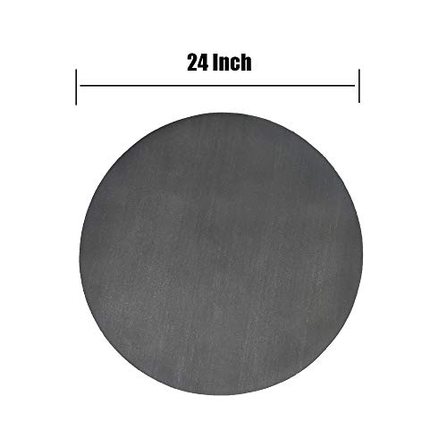 Fire Pit Mat, Bonfires, Lawn, Patio, Chiminea, Deck Defender, Under Grill Mat, BBQ Mat, Heat Shield, Fire Resistant Pad for Outdoors (24 Inch Round)