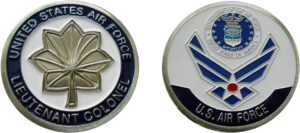 air force officer ranks - lieutenant colonel “o - 5” collectible challenge coin/logo poker/lucky chip/gift