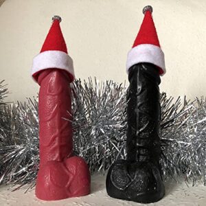 penis soap with/without suction cup in santa claus hat. christmas gag gift. any colour. willy soap. joke gift. funny gift. dildo.dick soap.