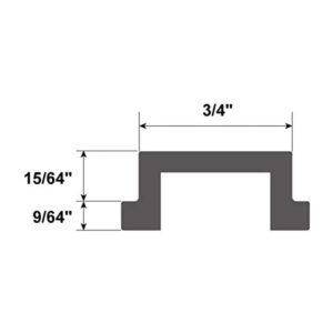 POWERTEC 71567 Aluminum Miter T-Bar, 32-Inch