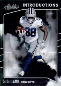 2020 absolute retail football introductions #6 ceedee lamb dallas cowboys official nfl trading card by panini america