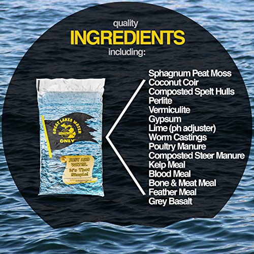 DNC Great Lakes All Natural Water Only Potting Soil, 1 Cubic Foot Bag