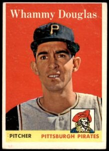 1958 topps # 306 whammy douglas pittsburgh pirates (baseball card) vg pirates