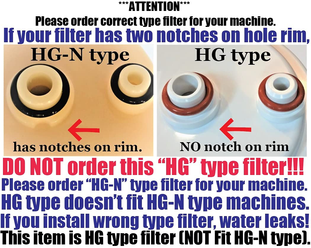 Kuraray Chemical Japan Japan Made HG Type High Grade Compatible Original Model Water Filter for SD501(Not Compatible with HG-N Type After 2011 Model)