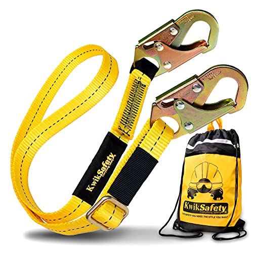 KwikSafety - Charlotte, NC - COPPERHEAD Safety Lanyard [ADJUSTABLE 4' to 6'] Single Leg No Shock Absorber ANSI OSHA Positioning