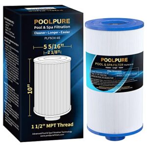 poolpure replacement filter for pff50p4, unicel 5ch-45, filbur fc-2401, baleen ak-90108, legend 090164055428, pff50 w/pad, pff50-pad4, pff50p, sd-00363, 45 sqft filter cartridge