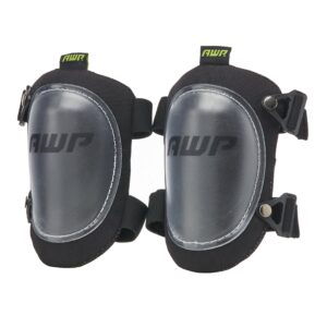 awp hard shell construction knee pads | all-day comfort knee pads with molded cap design for swiveling | one size