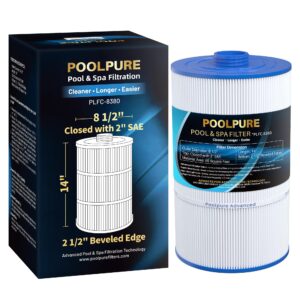 poolpure replacement filter for sundance 6540-501, psd85-2002, unicel c-8380, filbur fc-2810, excel filters xls-840, aladdin 18007, baleen ak-70031, magnum su80, 85 sq.ft filter cartridge, length: 14"