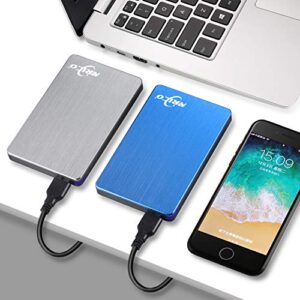 NRICO 250GB Portable External Hard Drive USB 3.0 HDD 2.5inch Storage Compatible for PC, Mac, Desktop,PS4 (250GB, Grey)