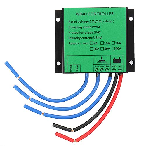 100W-800W Wind Charge Controller Water Proof 20A PWM Regulator 12V/24V AUTO Switch for Wind Turbine Generator