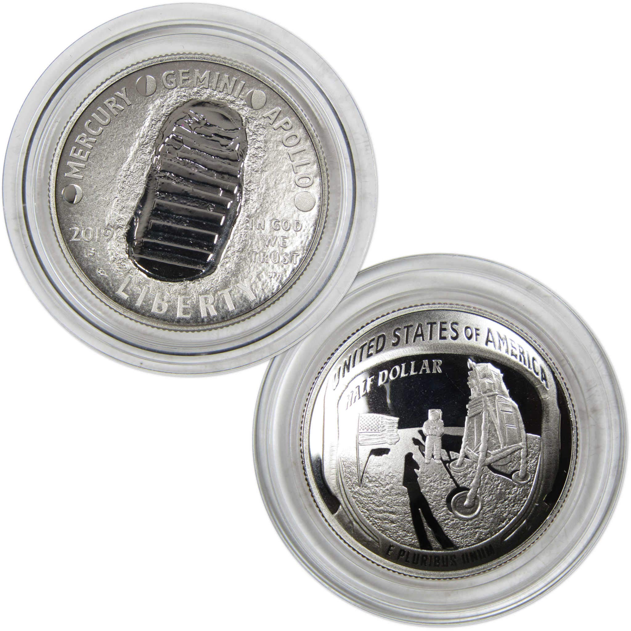 Apollo 11 Commemorative 50th Anniversary 2019 S 50c Clad Half Dollar Domed Proof