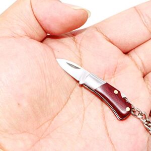miniature gadgets pocket knife collection, eastern delights edc tiny multifunction tool pendant decoration (ebony folding)