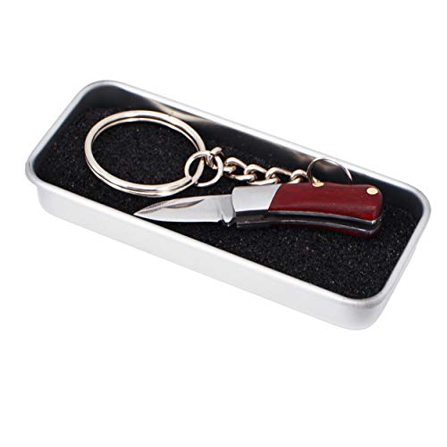 Miniature Gadgets Pocket Knife Collection, Eastern Delights EDC Tiny Multifunction Tool Pendant Decoration (Ebony Folding)