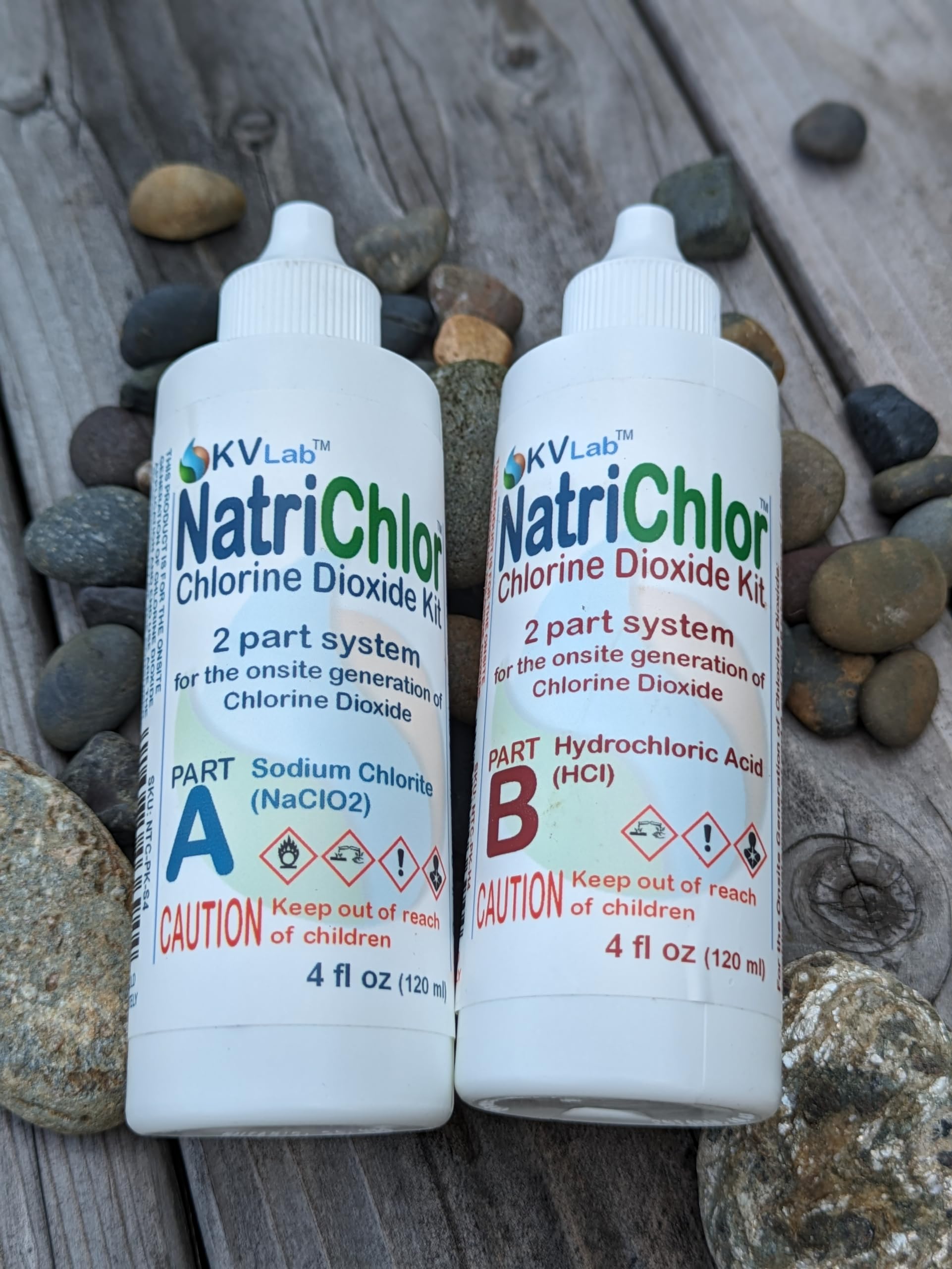 NatriChlor CD Set w/Accu-Drop Bottles HCL Extra Large Size (8 oz Total)