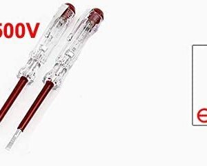 BULUSHI Insulated Screwdriver Set Professional Screwdriver, Slotted Screwdriver Voltage Tester 100~500V AC Pen Electroprobe 4PCS