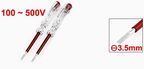 BULUSHI Insulated Screwdriver Set Professional Screwdriver, Slotted Screwdriver Voltage Tester 100~500V AC Pen Electroprobe 4PCS