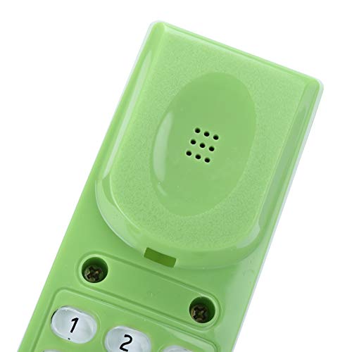 Mini Home Phone Landline Wired Green Telephone Desk Corded Phone Desktop Phone for Home Office Hotel,Telephone Line Power Supply, no Additional Power Supply Required