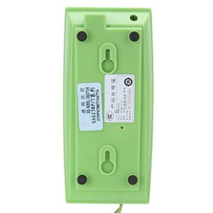 Mini Home Phone Landline Wired Green Telephone Desk Corded Phone Desktop Phone for Home Office Hotel,Telephone Line Power Supply, no Additional Power Supply Required