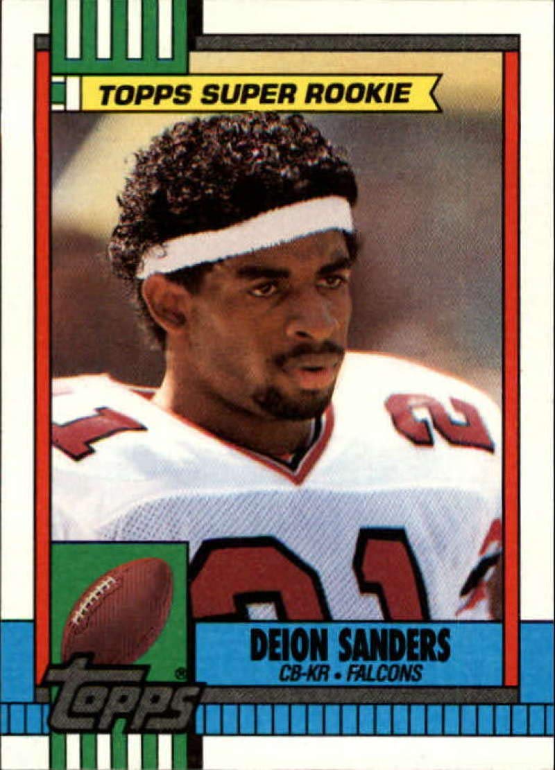 1990 Topps #469 Deion Sanders SR NM-MT RC Rookie Atlanta Falcons Football