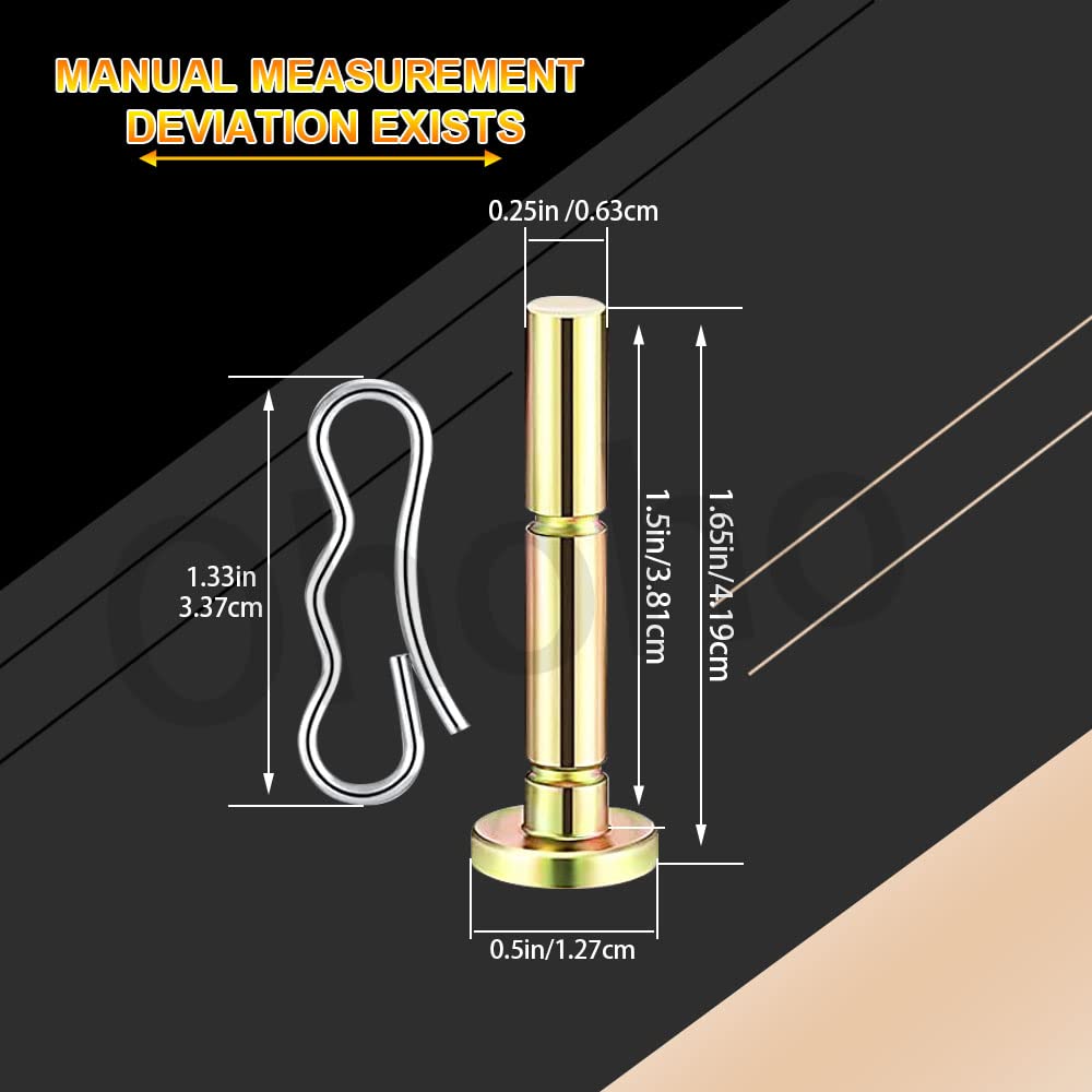 Ohoho 10Pack 738-04124A Shear Pins & 714-04040 Bowtie Cotter Pin - Compatible with MTD / CUB &Troy-bilt Craftsman 738-04124A 738-04124 938-04124 714-04040 7188389 80-749 780-242 Snow Throwers