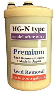 japan made hg-n type premium grade lead removal compatible alkaline water filter (not compatible with original hg type model sold before 2010)