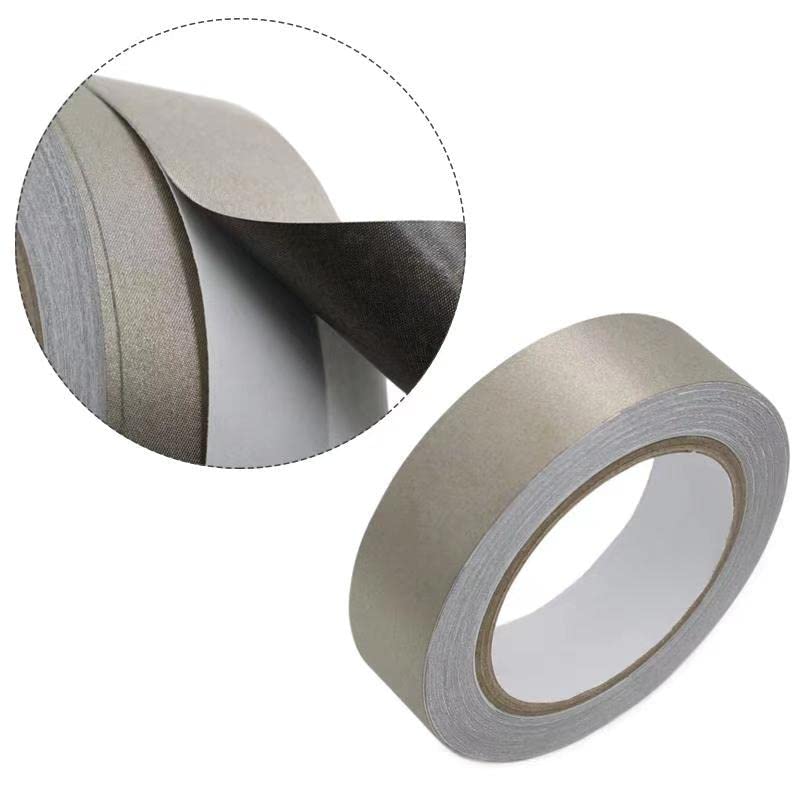 MWRF Source Conductive Cloth Fabric Adhesive Faraday Tape (2.0-inch x 65ft); EMI Grounding; RFID Signal Attenuation; Radio Frequency Signal Attenuation; Guitar Interference Shielding