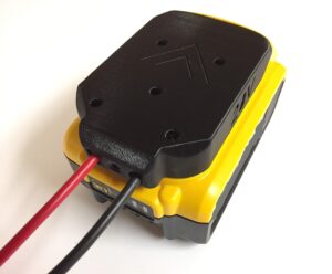 terrafirma technology 10awg battery adapter for dewalt or hercules 20v max 18v dock power connector robotics black