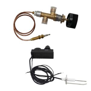 mensi low pressure lpg propane gas fireplace fire pit flame failure safety control valve kit with aaa battery igniter assembly