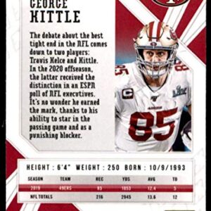 Football NFL 2020 Panini Phoenix Fire Burst #84 George Kittle 49ers