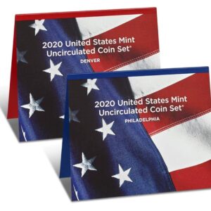 2020 P, D U.S. Mint Uncirculated 20 Coin Mint Set with CoA Uncirculated