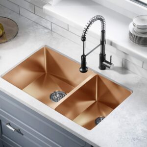 swiss madison well made forever sm-ku725rg undermount sink, rose gold
