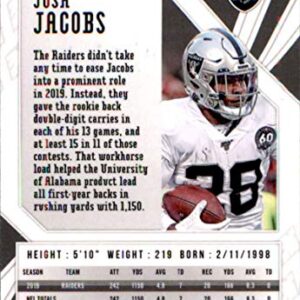 2020 Panini Phoenix Fire Burst #76 Josh Jacobs Las Vegas Raiders Football Card