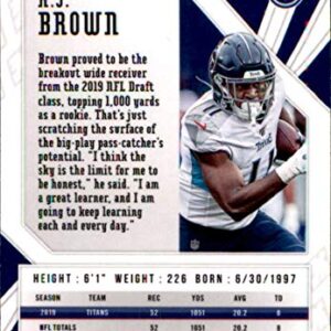 2020 Panini Phoenix Fire Burst #57 A.J. Brown Tennessee Titans Football Card