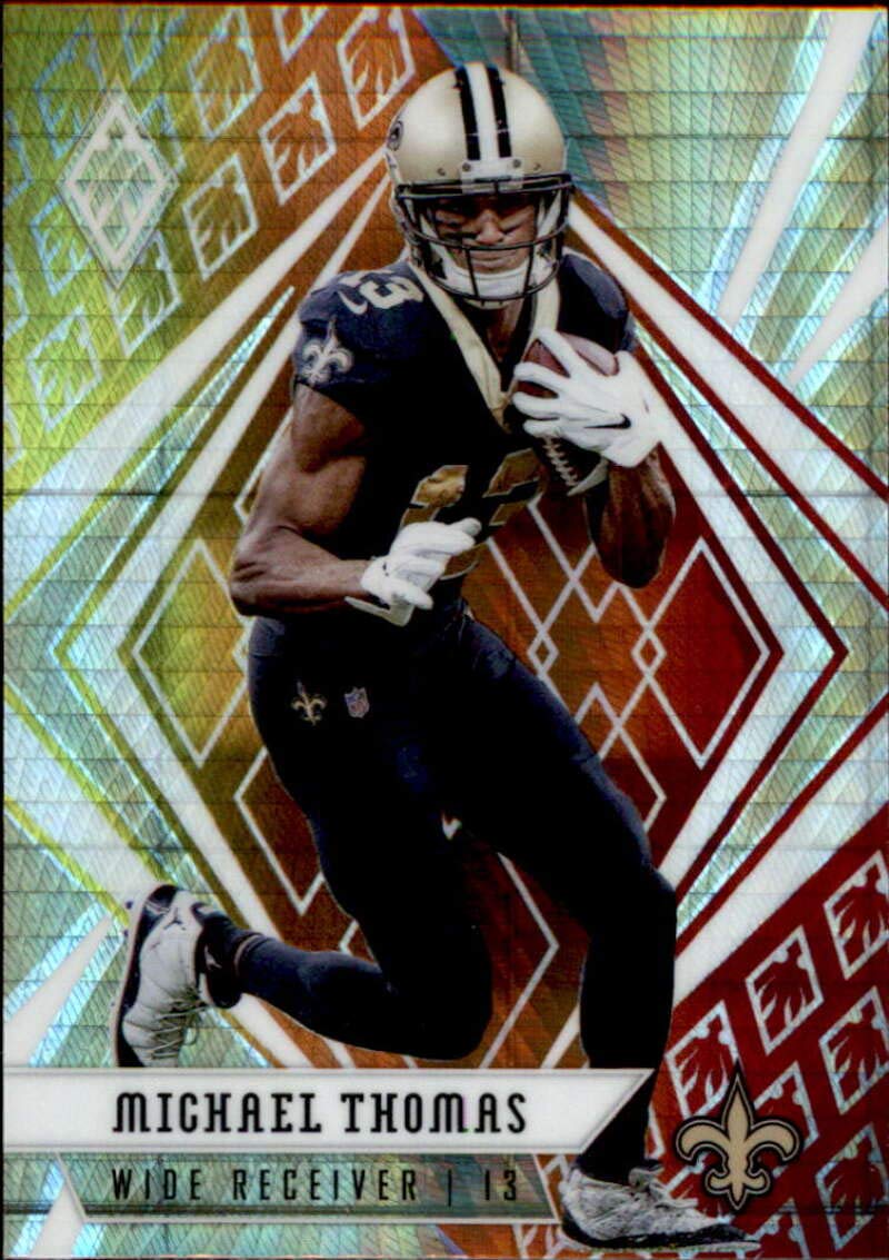 2020 Panini Phoenix Fire Burst #12 Michael Thomas New Orleans Saints Football Card