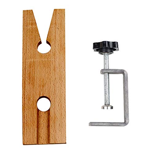 HIPOGT Bench Pin Clamp Set V-Slot for Workbench Wooden Jewelry Clamp Tool