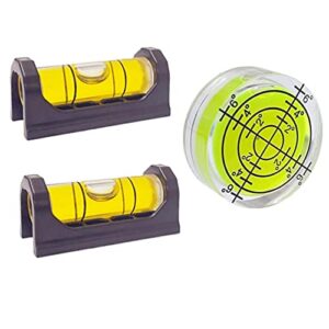 3pcs magnetic bubble spirit level small leveling measuring layout tools