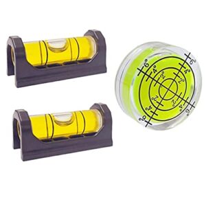 3PCS Magnetic Bubble Spirit Level Small Leveling Measuring Layout Tools