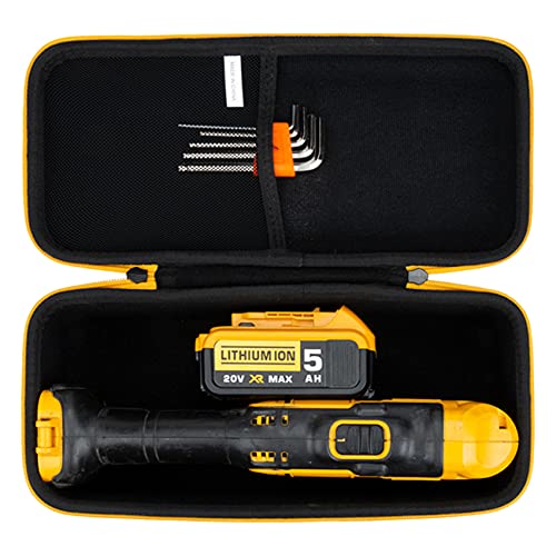 Khanka Hard Travel Case Replacement for DEWALT 20V MAX Right Angle Cordless Drill/Driver DCD740C1 / DCD740B