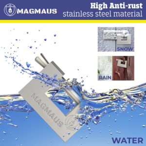 Magmaus® RTL/70 Heavy Duty Lock for Shipping Container - [Weatherproof] - Secure Outdoor Lock for Storage Unit, Gate, Shed, Fence, Door - 3 Keys