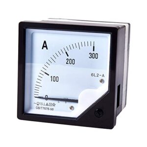 fielect ac 0-300a analog current panel 6l2 amp ammeter gauge meter 1.5 accuracy for auto circuit measurement tester