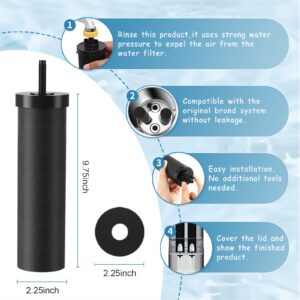 ANYHOW Water Filter,Black Purification Elements,Water Purifier Replacement Filters,Compatible with BB9-2 Water Filter,Compatible with Propur Traveler-2 Pack