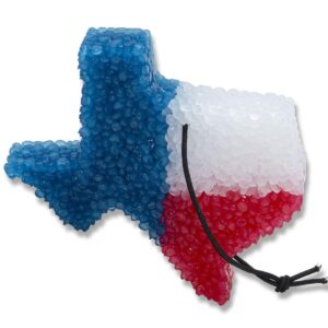 Leather, Lone Star Candles & More’s Premium Strongly Scented Freshies, Authentic Aroma of Genuine Leather, Car & Air Freshener, USA Made in Texas, 3-Color Texas State 2-Pack