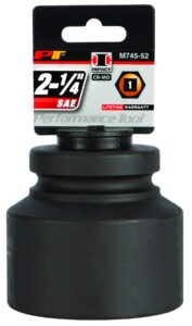 performance tool m745-52 1 in drive 2-1/4 in impact socket for heavy-duty automotive repairs and maintenance jobs with high-torque output capability