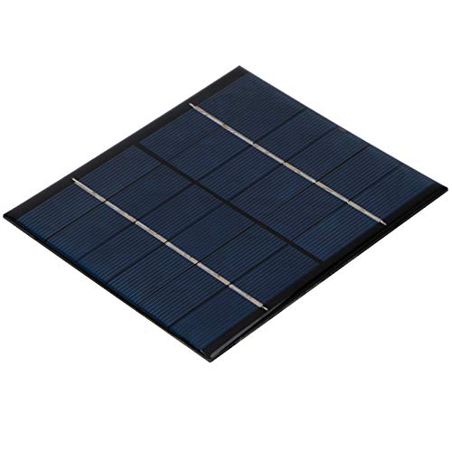 POCREATION 2.5W 6V Mini Solar Module, Solar Panel Charger, DIY 5.1 x 4.5in Practical Polysilicon Solar Lamps Outdoor Solar Products Household Products for Solar Toys