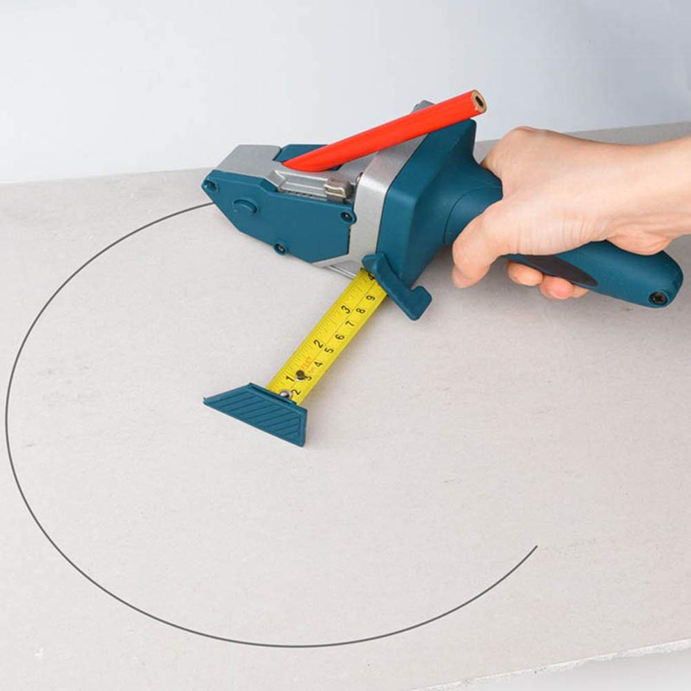 Toyfun Portable Gypsum Board Cutting Tool, Manual High Accuracy Drywall Cutter Machine with Measuring Tape and Utility Knife, Convenient to Measure, Mark and Cut Drywall, Wood