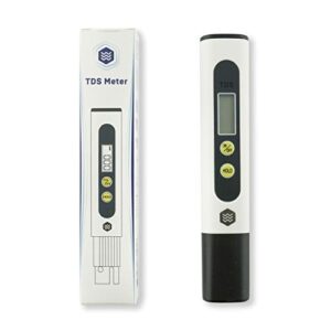 third wave water digital salinity tds meter 0-999ppm - ideal water tester for zero water filter replacement, ph meter & water meter