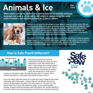 Safe Paw Dog Pet Friendly Saltless Ice Melt for Driveways, Sidewalks, Cured Concrete, Various Terrain, 35 Pound Pail (2 Pack)