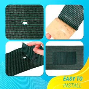 Pool Safety Cover Patch Kit, Swimming Pool Patch Repair Kit 4 x 8 Self Adhesive, Green Pool Cover Patch 6 Pсs