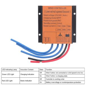 FLTXNY POWER Wind Turbine Charge Controller 300W 400W 600W Wind Turbine Generator Controller IP67 Waterproof 12V/24V Automatic