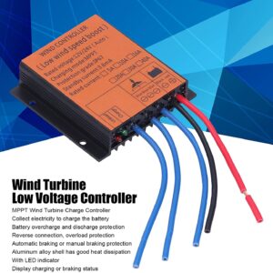 FLTXNY POWER Wind Turbine Charge Controller 300W 400W 600W Wind Turbine Generator Controller IP67 Waterproof 12V/24V Automatic